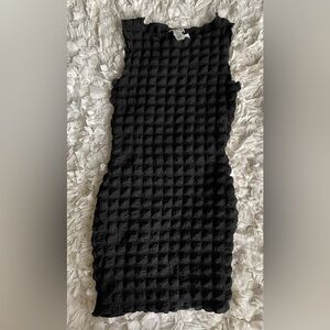 NWT Charlotte Russe black textured dress medium